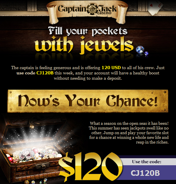 Big No Deposit Bonus Captain Jack Casino