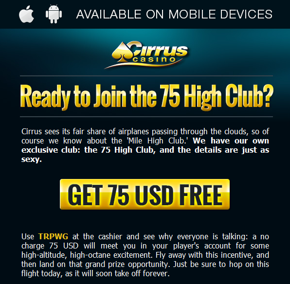 New No Deposit Bonus Cirrus Casino