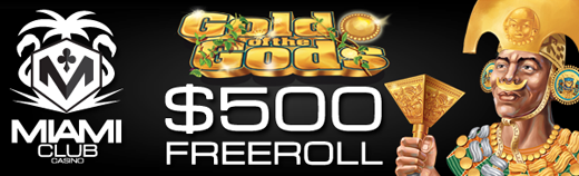Gold of the Gods Slot Freeroll