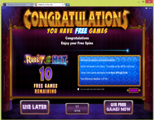 Rabbit in the Hat Slot Free Spins