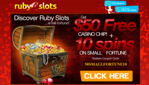 Ruby Slots Casino Free Chip Plus Free Spins