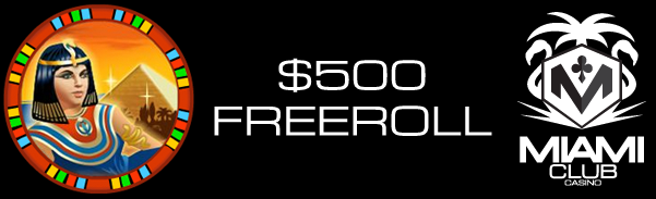 Cleopatras Pyramid Slot Freeroll $500