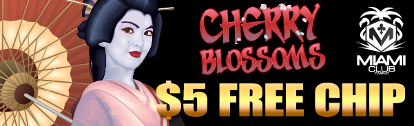 Miami Club Mobile Casino Cherry Blossoms Free Chip