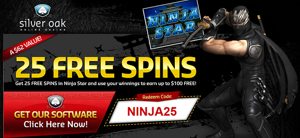Ninja Star Slot Free Spins Silver Oak Casino
