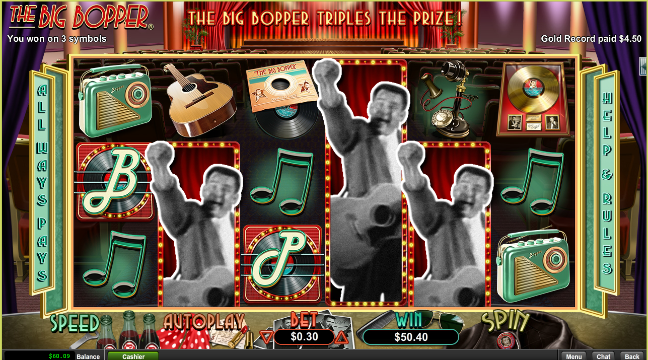 The Big Bopper Slot Free Spins Grande Vegas Casino
