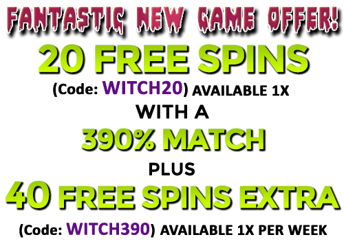 Raging Bull Casino Witch's Brew Slot Bonus Codes