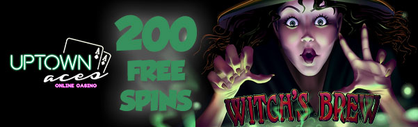 Uptown Aces Casino Witchs Brew Slot Bonus Code