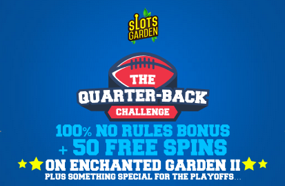 Quarter Back Challenge Slots Garden Casino Football Bonuses