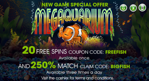 Raging Bull Casino Megaquarium Slot Bonuses