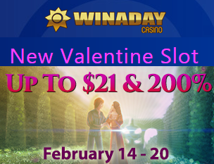 Win A Day Casino New Valentine Slot Bonuses