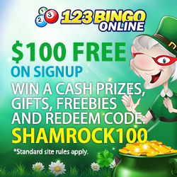 123 Bingo Online St Patricks Day No Deposit Bonus