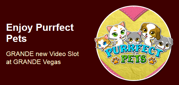 Grande Vegas Casino Purrfect Pets Slot Bonuses