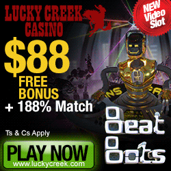 Beat Bots Slot Free Bonus Lucky Creek Casino