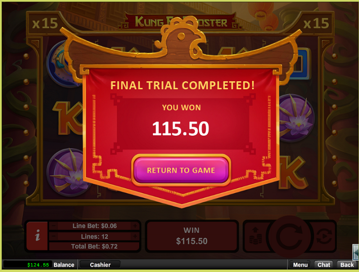Kung Fu Rooster Slot Deposit Bonus With Free Spins
