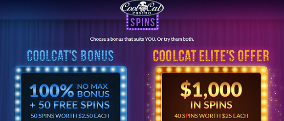 Cool Cat Casino Elite Amazing Bonus Offers