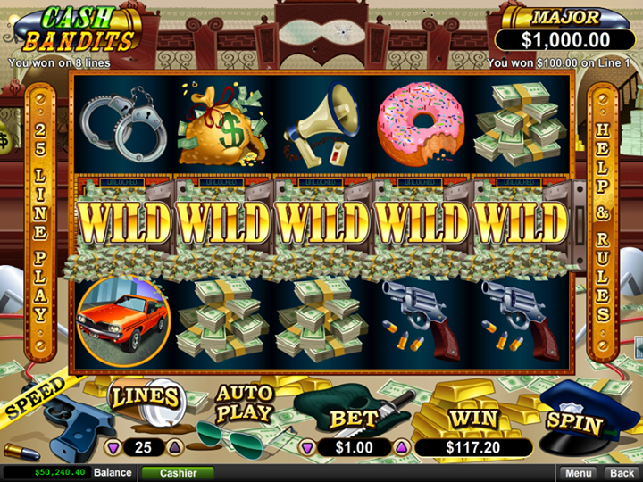 Cash Bandits Slot Win