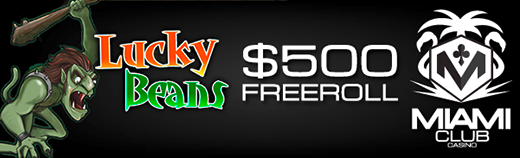 Miami Club Casino Lucky Beans Slot September Freeroll