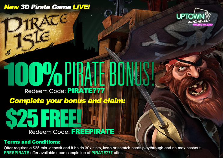 Pirate Isle Slot Bonuses Uptown Aces Casino