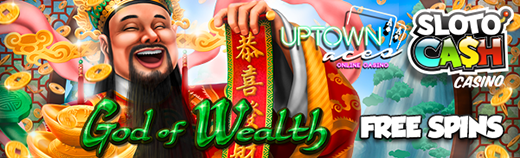 End of January 2016 Free Spins God of Wealth Slot