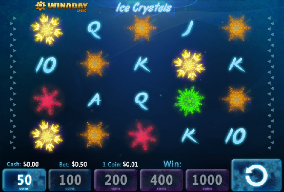 Win A Day Casino Ice Crystals Slot