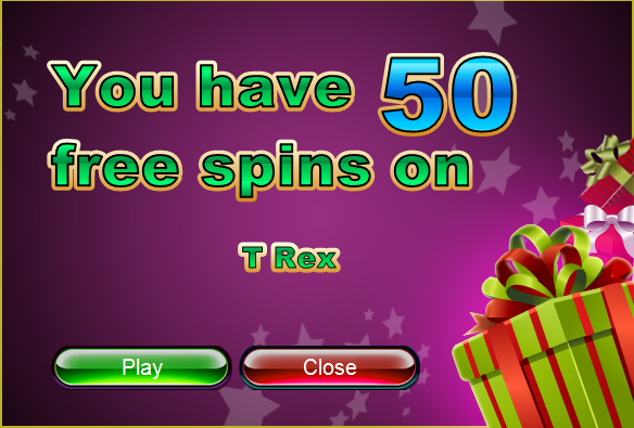50 Free Spins T-Rex Slot