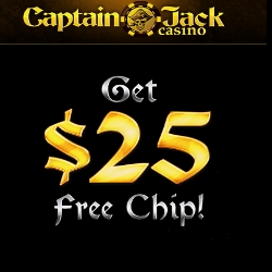 Captain Jack Casino Free Chip $25