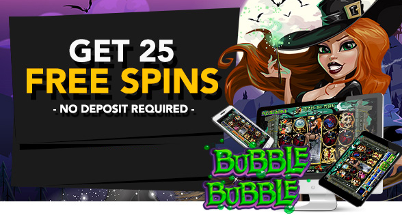 25 Free Spins Bubble Bubble Slot Slotastic Casino